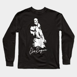 Elis Regina / Retro Style Fan Art Design Long Sleeve T-Shirt